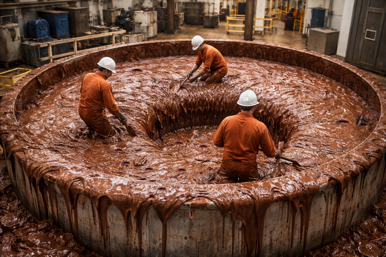 ChocoBugz fabrikken i fullt arbeid